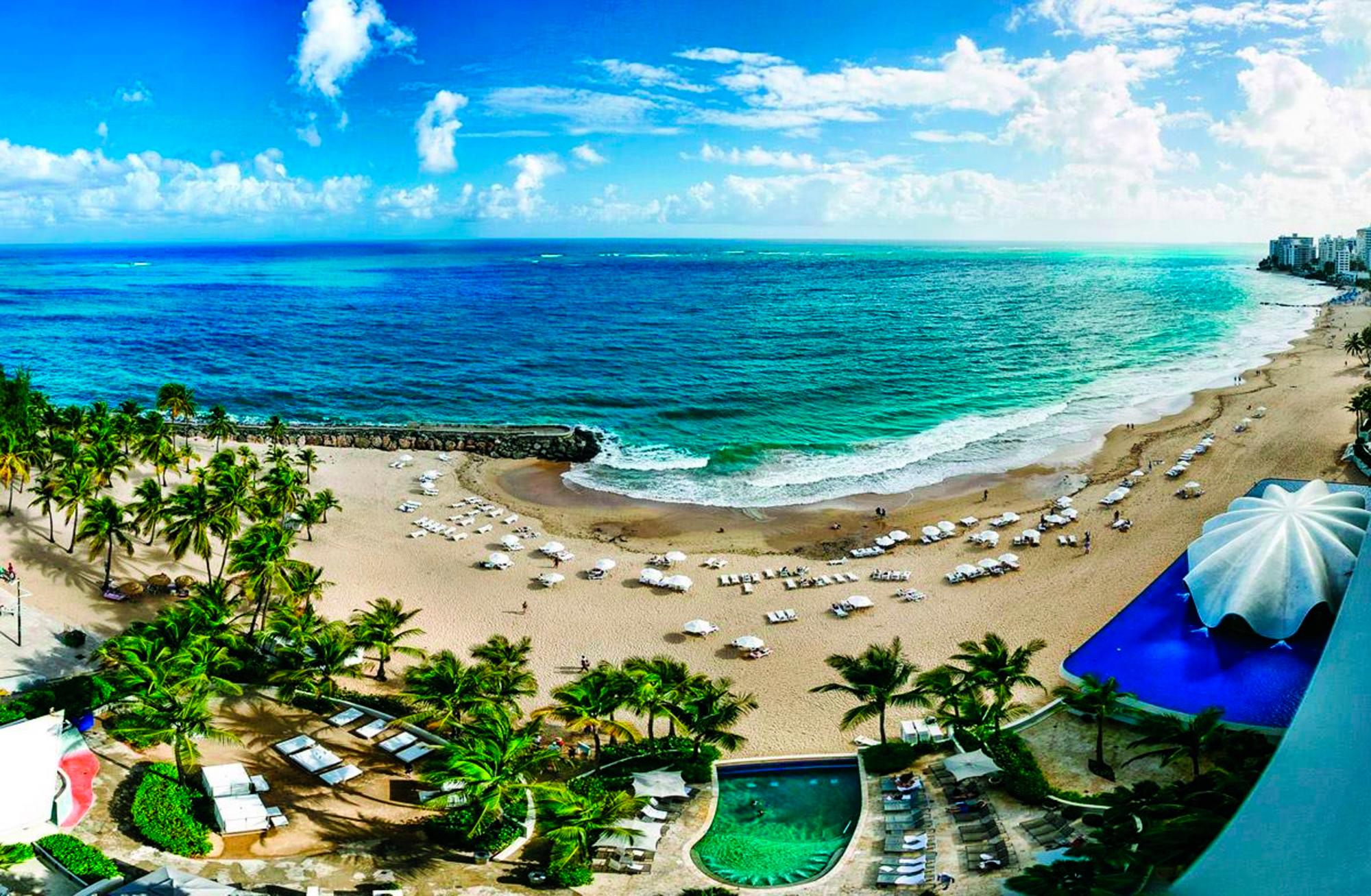 Imagen del resort La Concha en Puerto Rico. En este país la Navidad se vive con mucha juerga, sol y playa. 