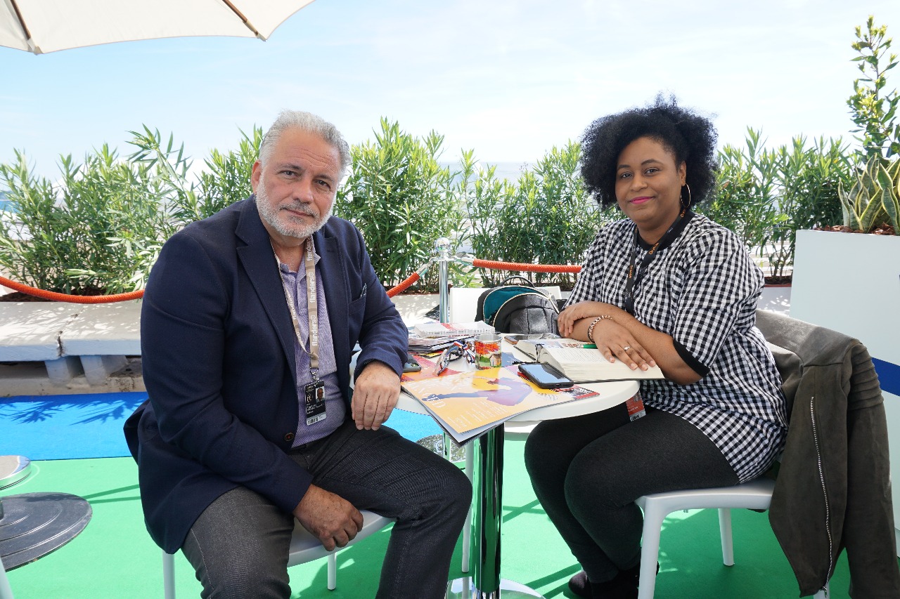  Luis Arambilet y Katherine Bautista, productores de cine.