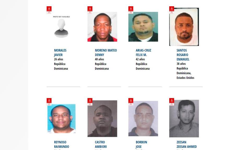 Quirinito y otros 17 dominicanos en la lista de prófugos de la Interpol
