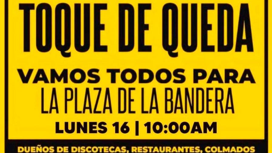 Convocan protesta para el lunes por extensión del toque de queda 