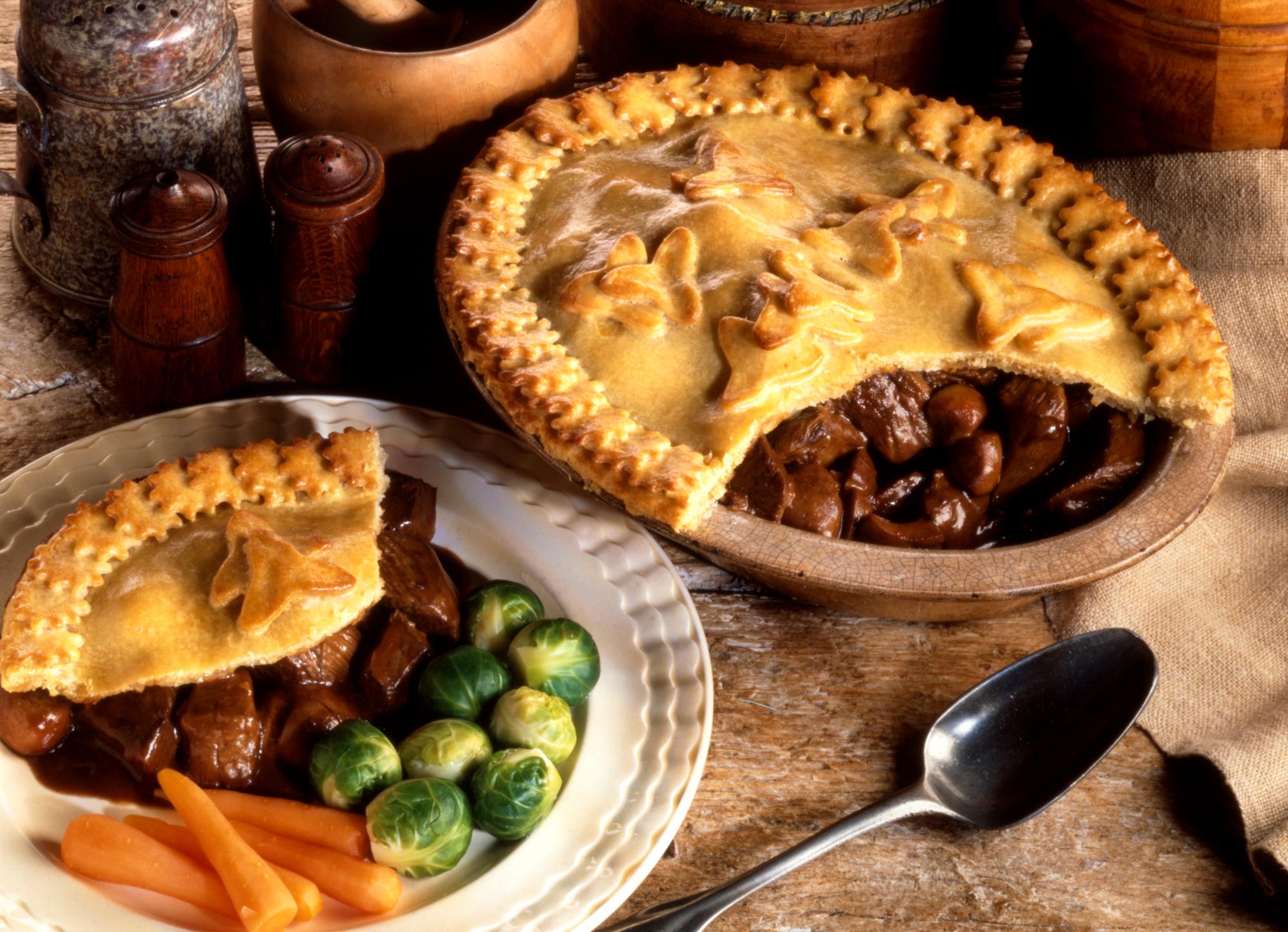 Pudin de carne y riñón.