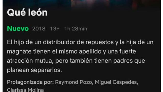 Película “Qué León” ya está en Netflix - Diario Libre