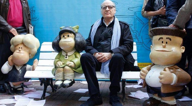 Quino, el creador de Mafalda, festeja su 87 cumpleaños rodeado de su familia