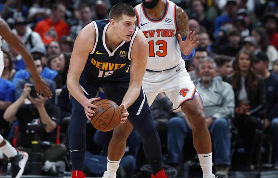 NBA: Nikola Jokic anota 25 puntos y Nuggets superan a Knicks