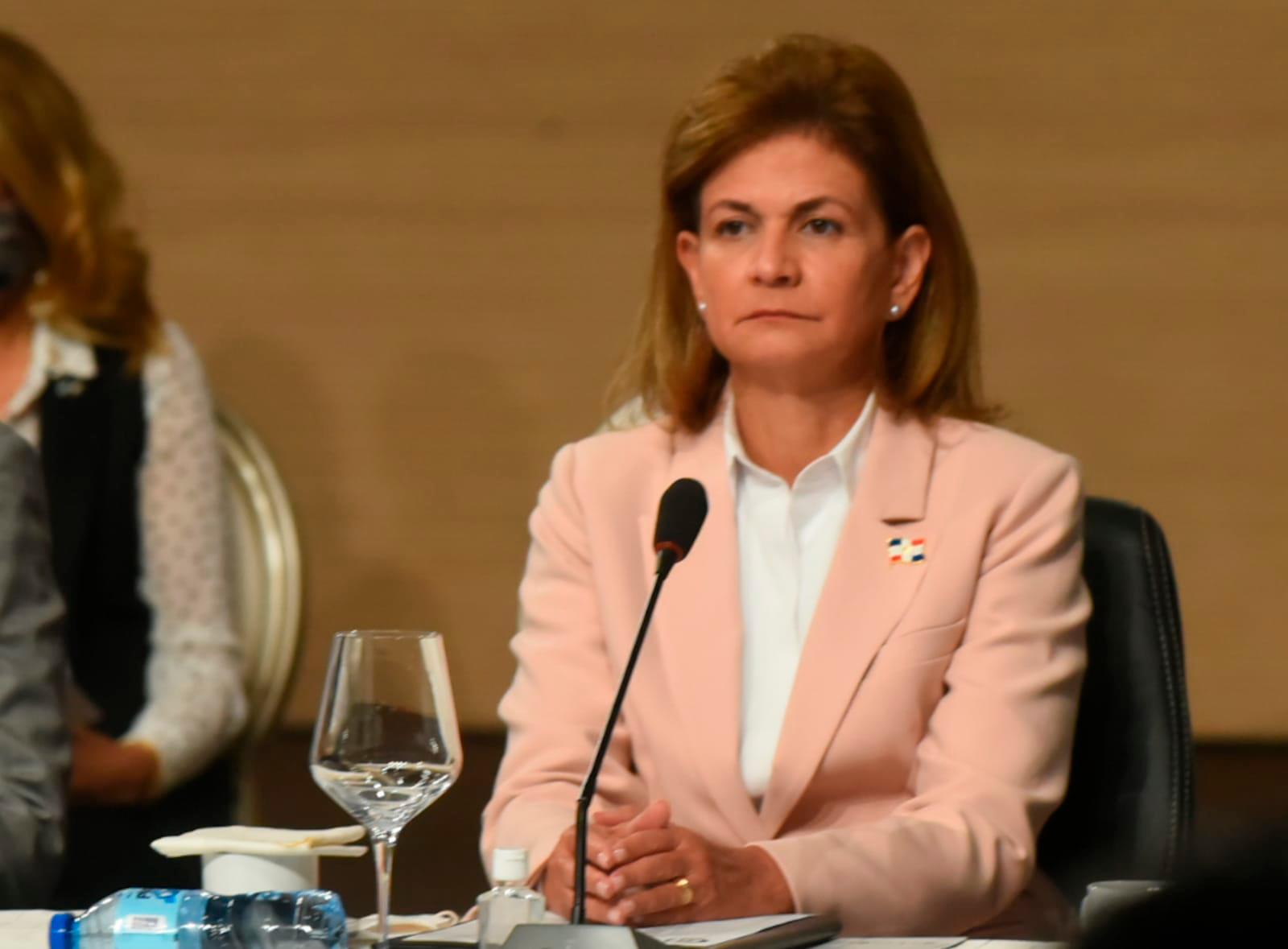 La vicepresidenta Raquel Peña. 