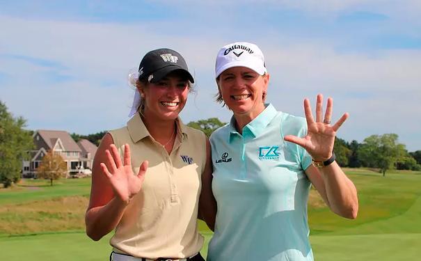 Golfista dominicana Rachel Kuehn gana primer evento universitario