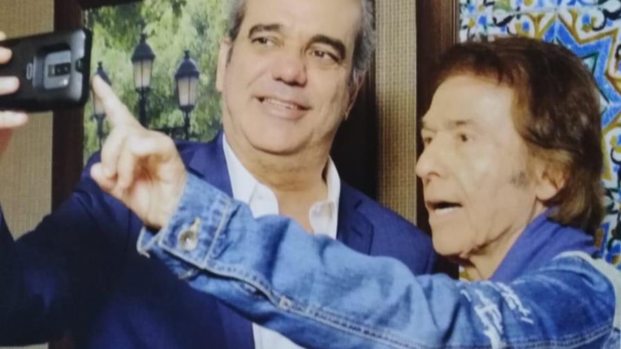 El encuentro entre Raphael y el hoy presidente electo Luis Abinader