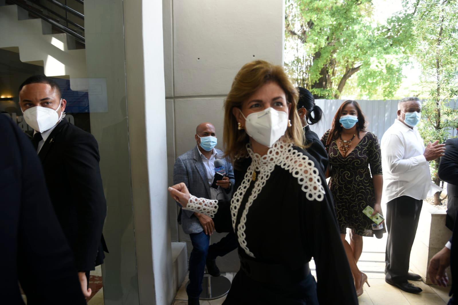 La vicepresidenta de la República, Raquel Peña. 