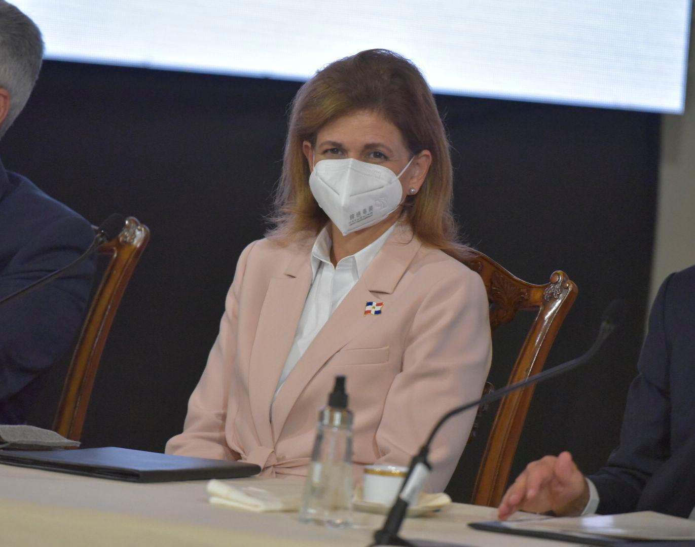 La vicepresidenta Raquel Peña.