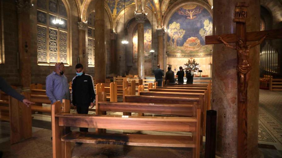 Un hombre detenido por intentar prender fuego a una iglesia de Jerusalén Un hombre detenido por intentar prender fuego a una iglesia de Jerusalén