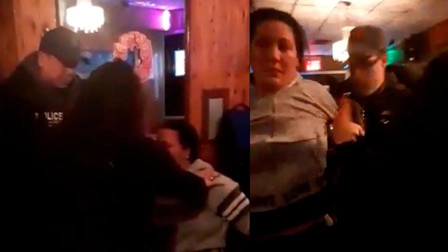 Arrestan de forma violenta a dominicana en Brooklyn Arrestan de forma violenta a dominicana en Brooklyn