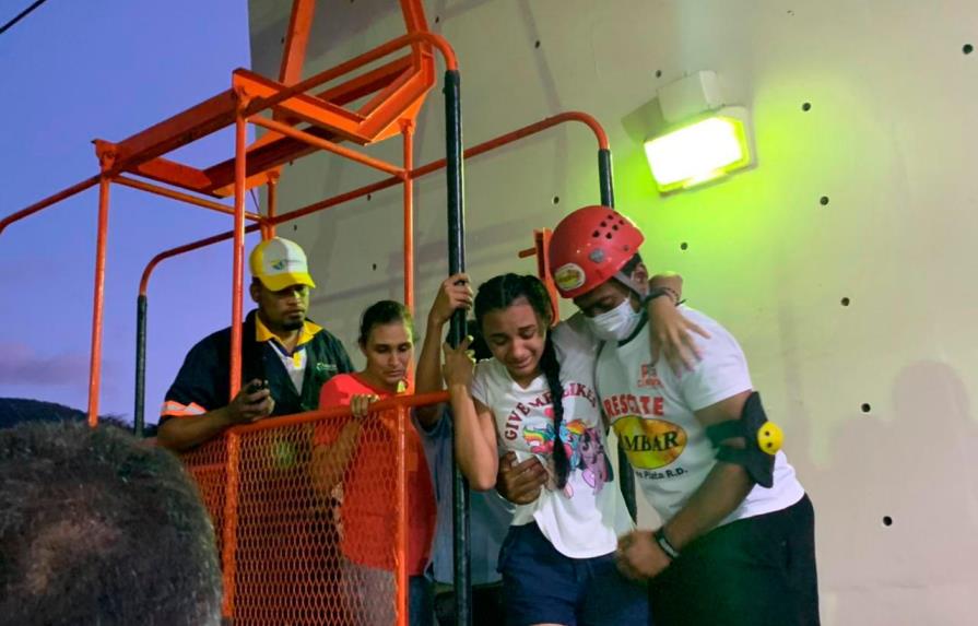 Rescatan a todas las personas estaban varadas en el Teleférico de Puerto Plata