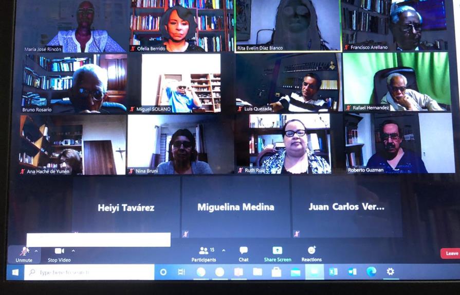 Academia Dominicana de la Lengua celebra su reunión virtual