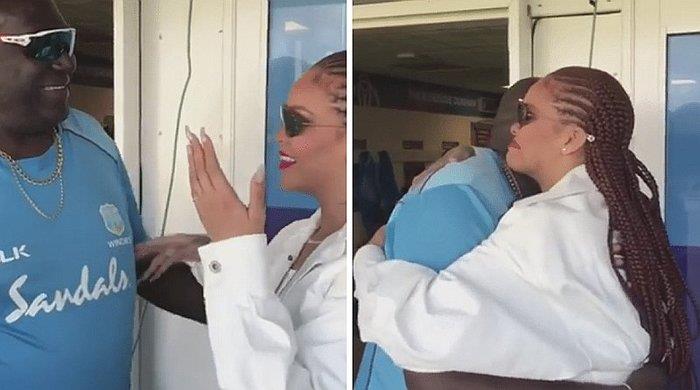 La emotiva reacción de Rihanna al encontrarse con su profesor de primaria