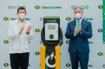 Banco Caribe inaugura su primera estación de recarga para vehículos eléctricos Banco Caribe inaugura su primera estación de recarga para vehículos eléctricos