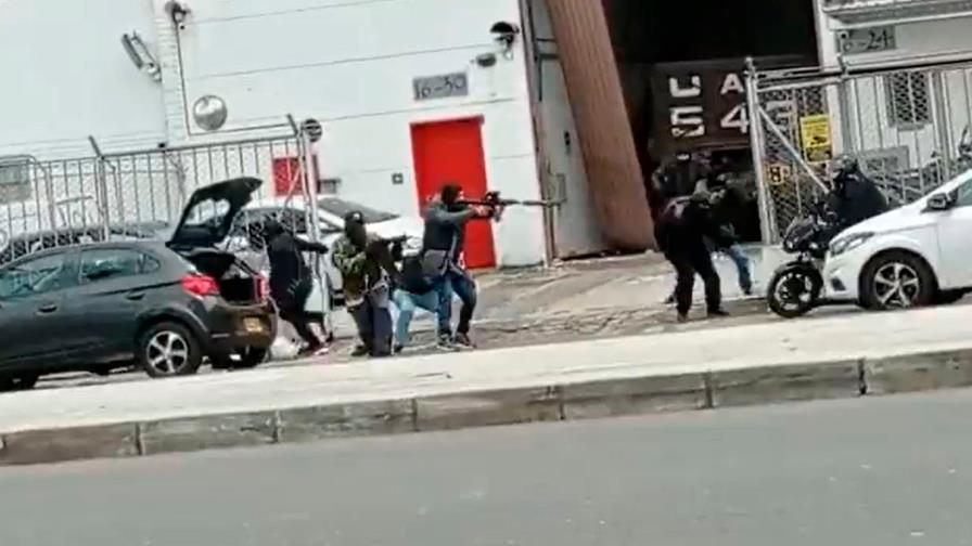 Intento de robo al estilo “La casa de papel” termina en balacera en Medellín