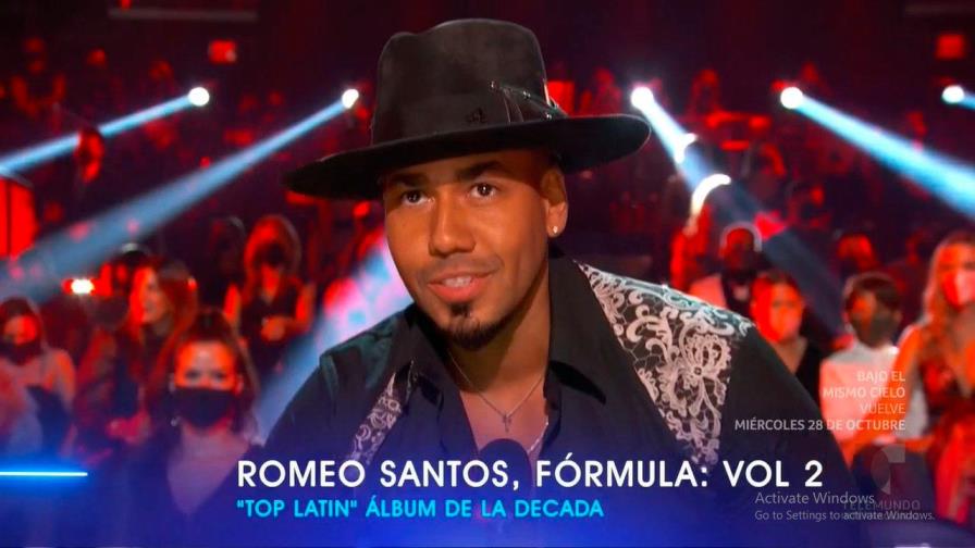 Video | Romeo Santos logra el Álbum de la década en los Billboard Latinos 2020