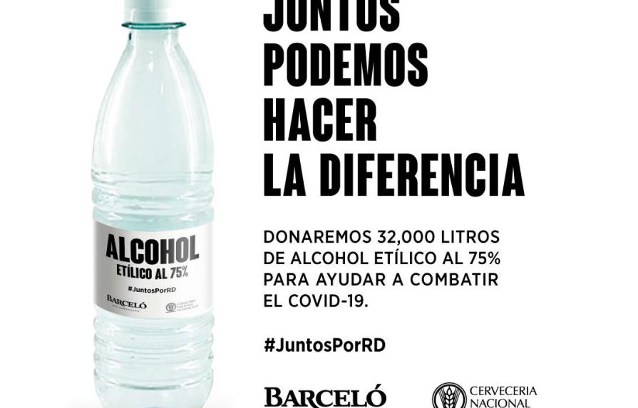 Ron Barceló y Cervecería donan alcohol para ayudar a combatir el COVID-19