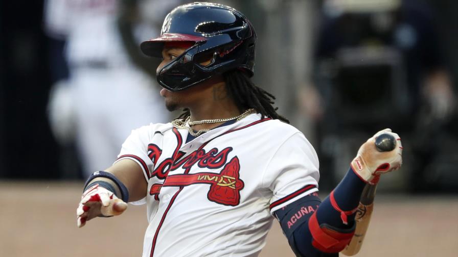 Jonrones de Acuña, Ozuna impulsan a Bravos Jonrones de Acuña, Ozuna impulsan a Bravos