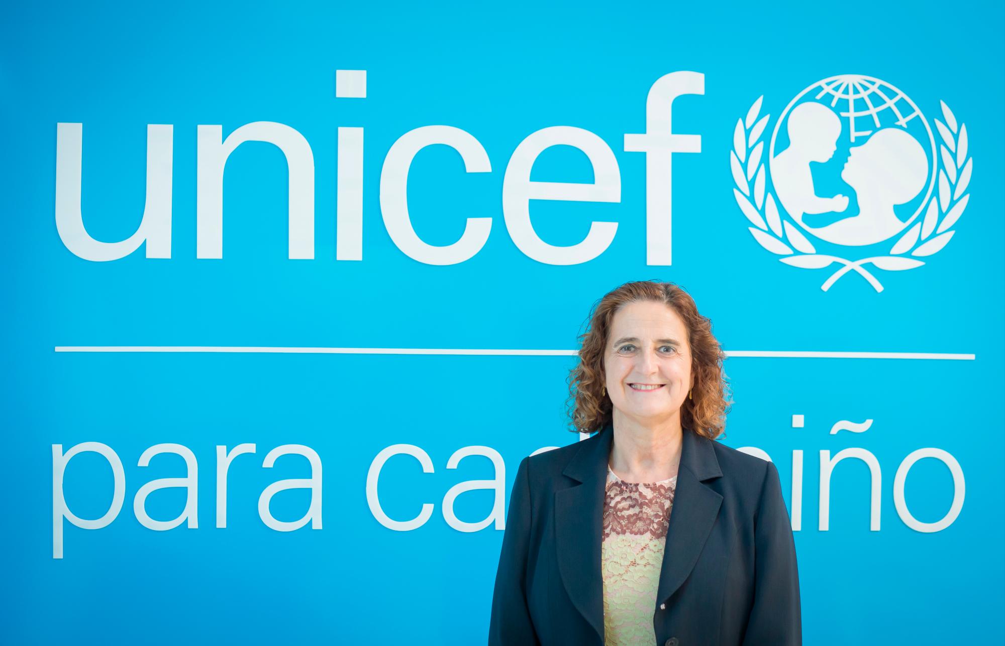 Rosa Escalante, representantes de Unicef.