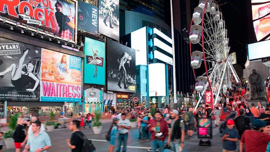 Nueva York estrena su nueva atracción: una rueda de Chicago en Times Square