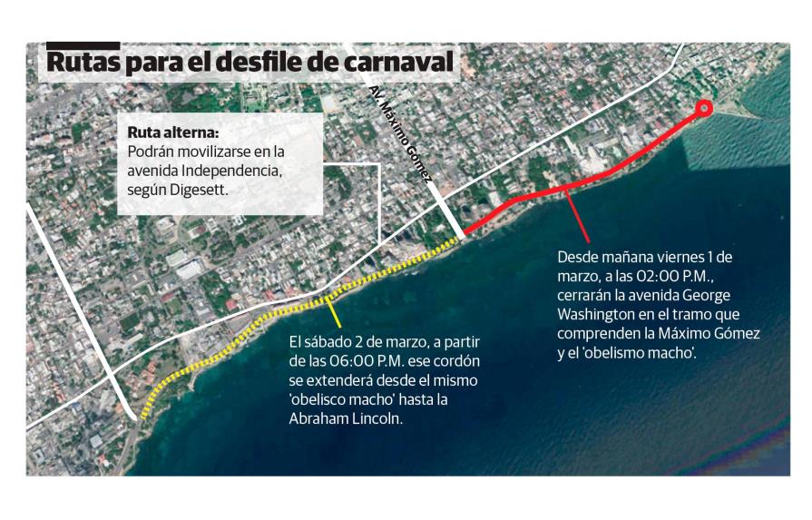 Cerrarán hoy tramo del Malecón por Desfile Nacional Carnaval 
Cerrarán hoy tramo del Malecón por Desfile Nacional Carnaval 