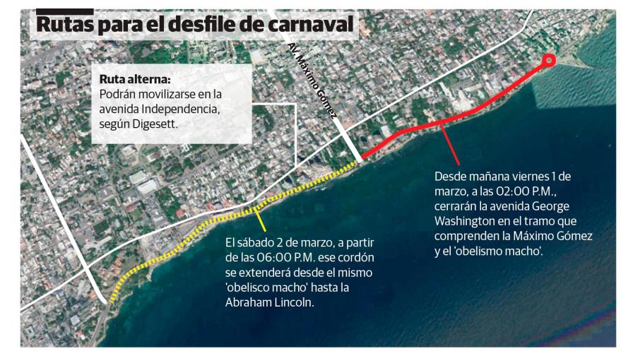 Cerrarán hoy tramo del Malecón por Desfile Nacional Carnaval 
Cerrarán hoy tramo del Malecón por Desfile Nacional Carnaval 