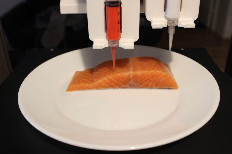 Empresa creará filete de salmón usando impresora 3D 