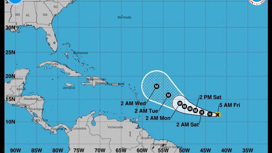 Sam, séptimo huracán de 2021 en el Atllántico y que puede alcanzar categoría mayor este viernes