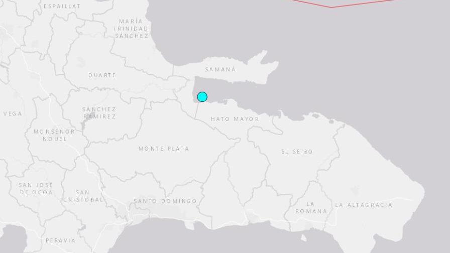 Temblor de 4.8 grados sacude la bahía de Samaná