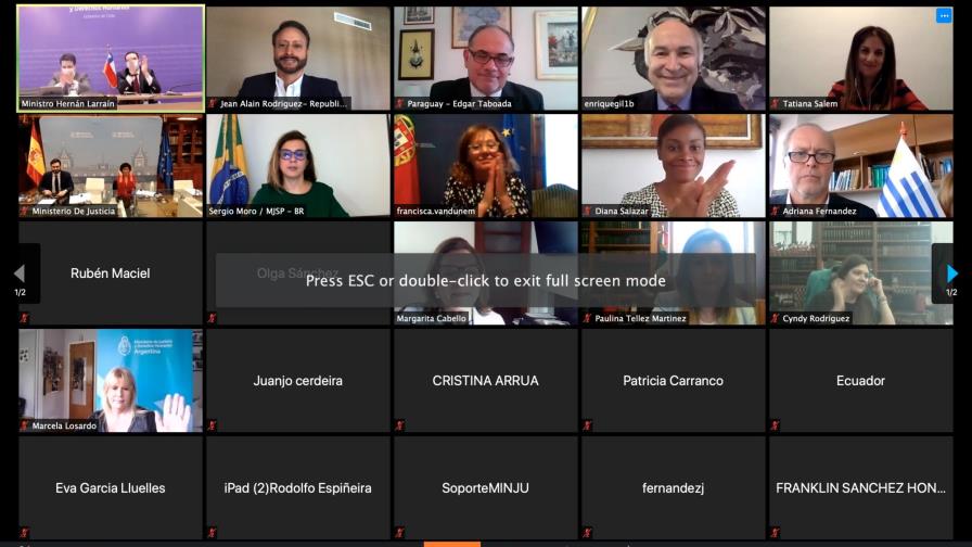 El procurador y sus homólogos de Países Iberoamericanos coordinan cooperación ante COVID-19