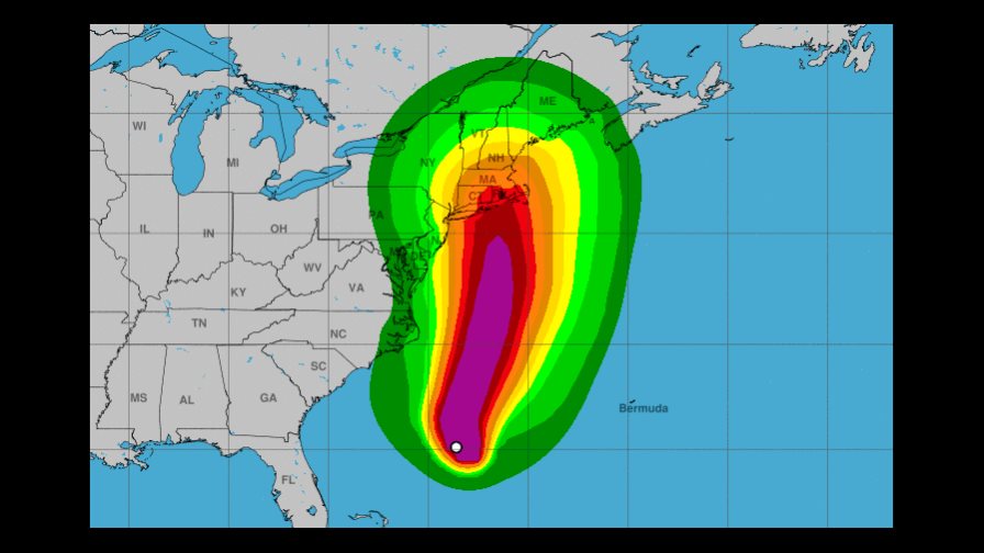 El sur de Nueva Inglaterra (EEUU) bajo una inusual amenaza de huracán