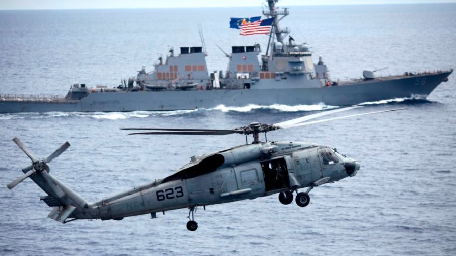 EEUU: 5 desaparecidos en choque de helicóptero de la Marina EEUU: 5 desaparecidos en choque de helicóptero de la Marina