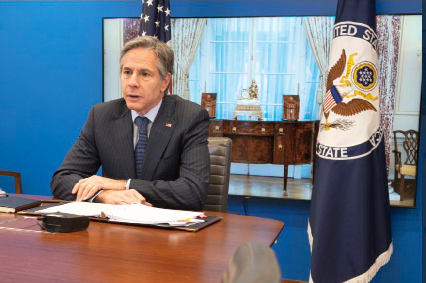 Secretario de Estado de EE.UU. Antony Blinken sostiene reunión con el canciller Roberto Álvarez
