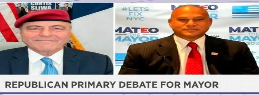 Apagan micrófonos a Mateo y Sliwa por insultos y caos en debate republicano a la alcaldía 