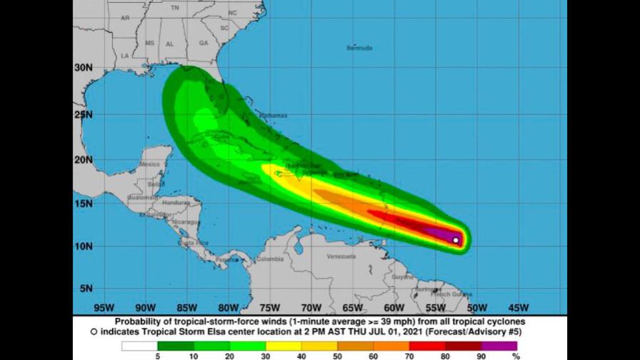 Jamaica y la República Dominicana, bajo alerta por llegada de tormenta Elsa