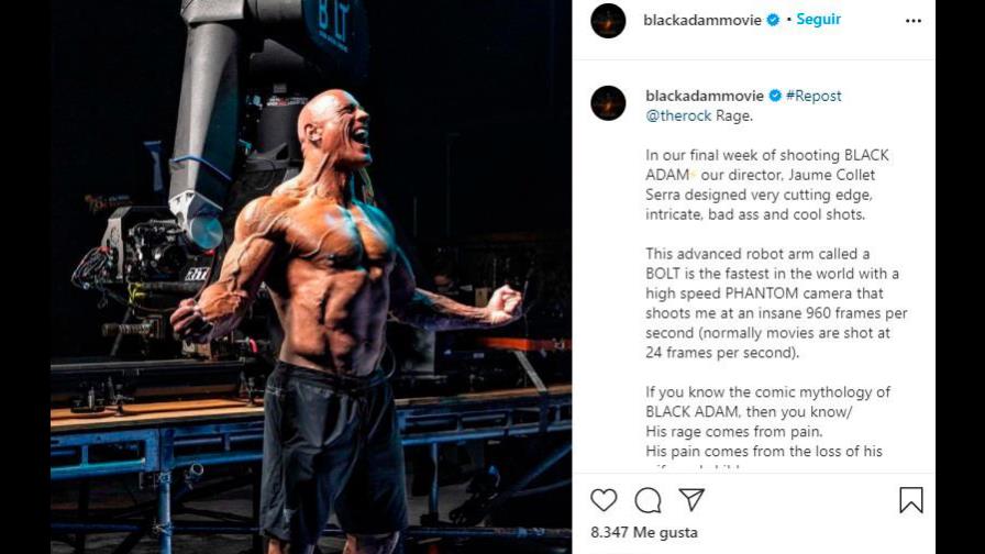 Compañera de elenco elogió a Dwayne Johnson en Black Adam