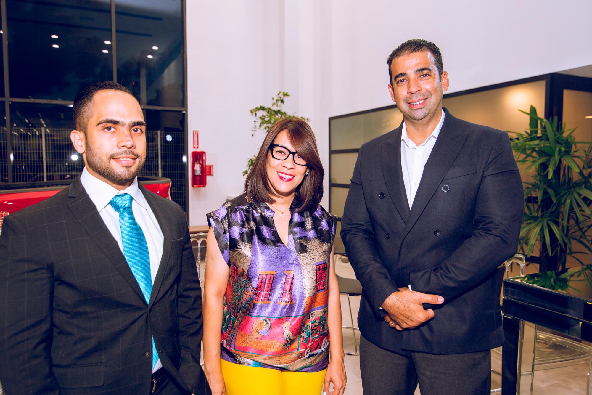 César Cruz, Aricel Ojeda y Luis Pilarte.