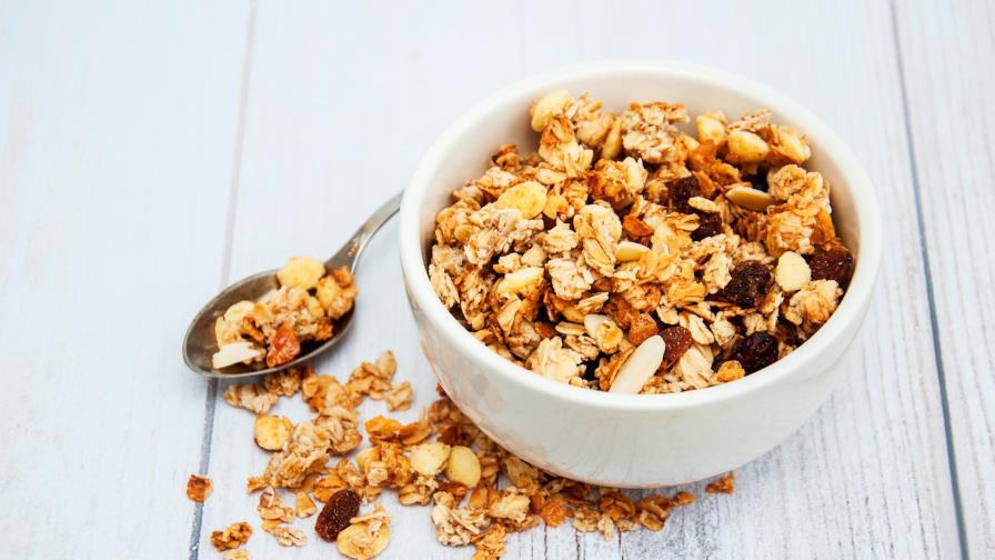 Granola, un alimento      alto en calorías