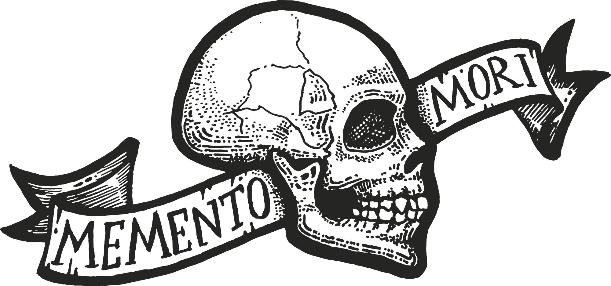 Эскиз тату memento mori с руками