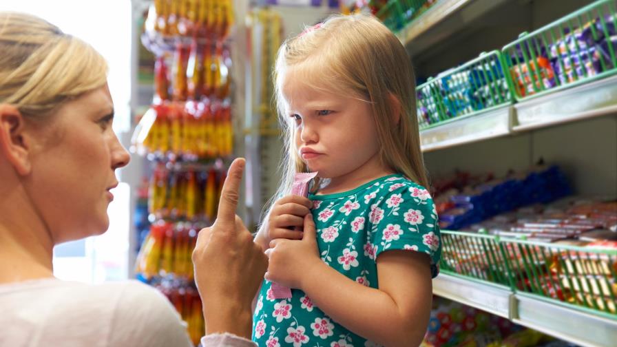 Madre soltera agotada