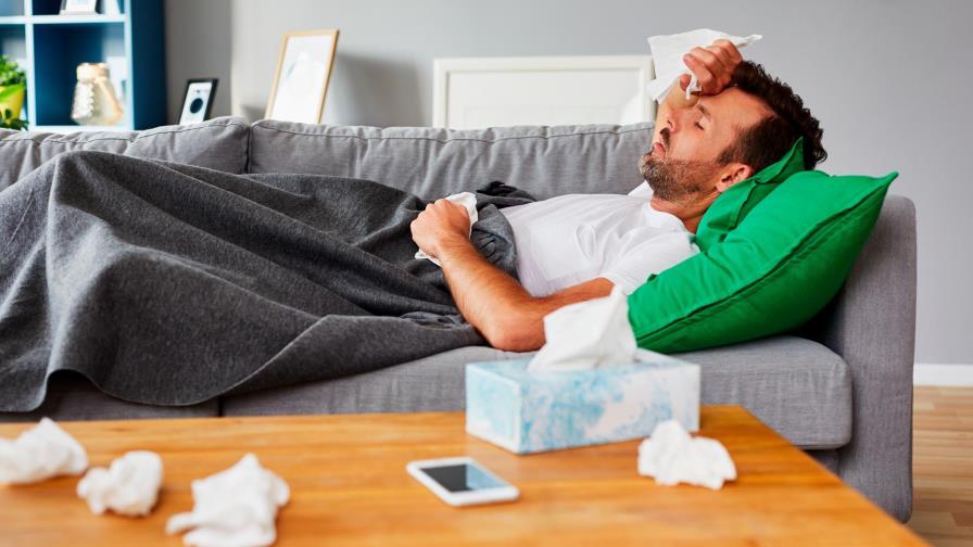 La gripe dura más de una hora en el aire