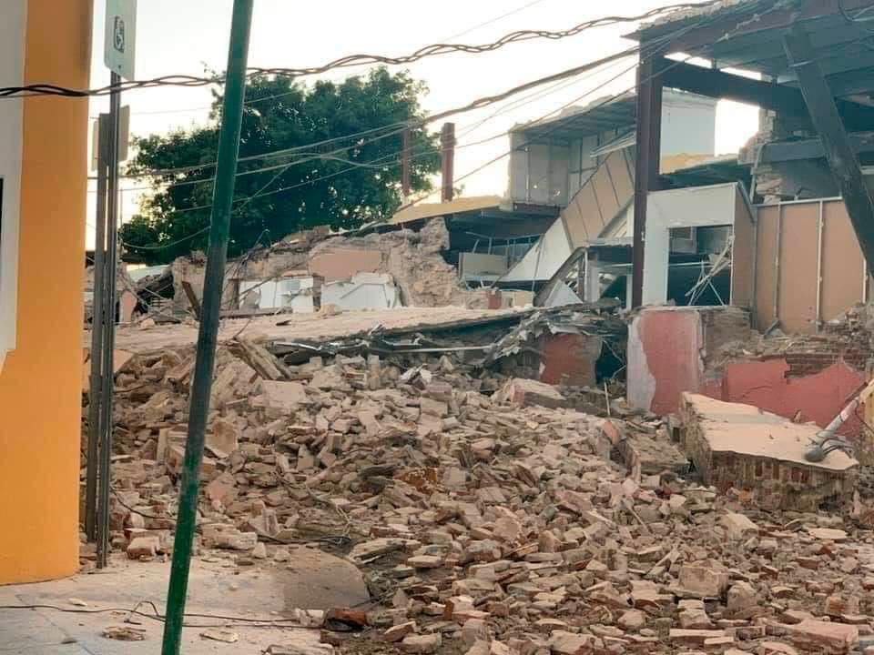 Infraestructura en el suelo tras sismo en Puerto Rico.