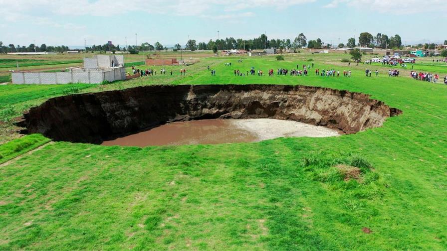 El gran socavón del centro de México se originó por causas naturales