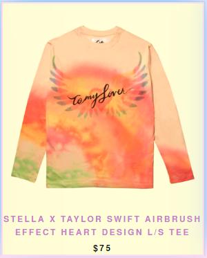 Al igual que las colecciones de Swift, las piezas de la colección ‘Stella x Taylor Swift’ están disponibles por 24 horas y luego son reemplazadas.