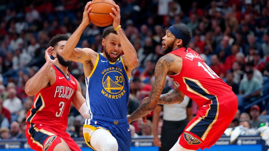 Curry guía a Warriors a su primer triunfo sobre Pelicans