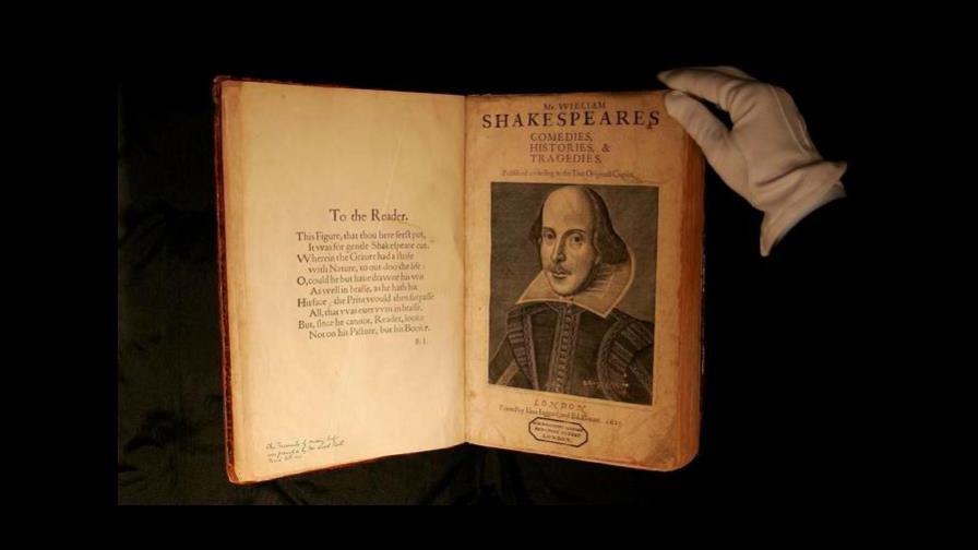 Subastan un ejemplar del Primer Folio de Shakespeare a partir de cuatro millones