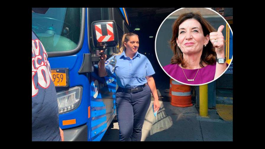 Gobernadora de NY reconoce a conductora dominicana que transportó pasajeros durante huracán Ida