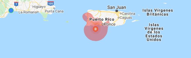 Terremoto de 5.0 grados al sur de Puerto Rico