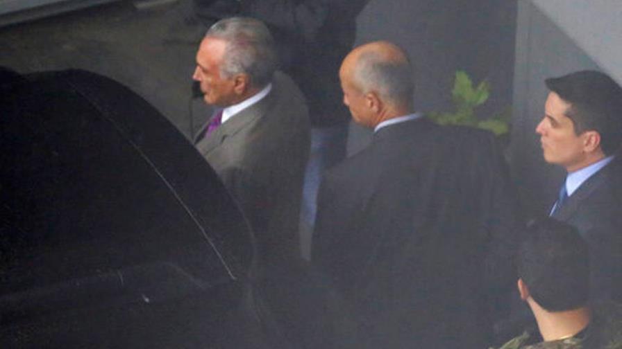 Temer declara en Brasil luego de ser arrestado